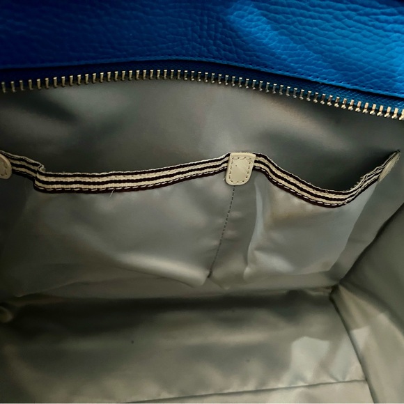 HENRI BENDEL Blue Leather Rivington Convertible Shoulder Bag, Clutch, Crossbody - Picture 11 of 11